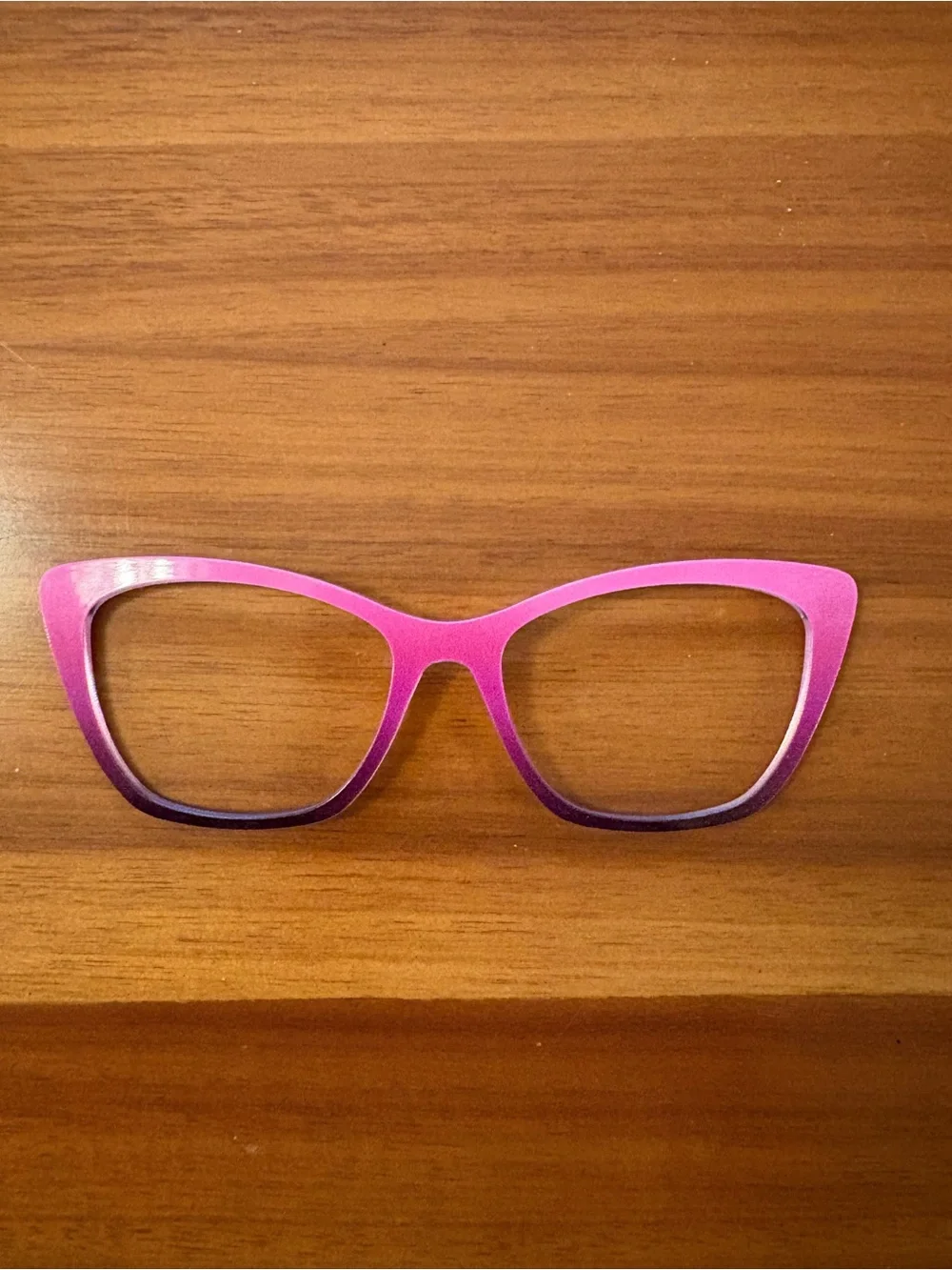 Pink to plum gradient Pair Eyewear glasses topper for the Wanda frame